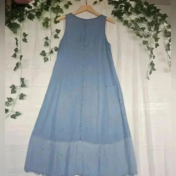 J. Jill Color Block Sleeveless Maxi Dress with Pockets - Picture 3 of 6